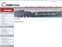 Tablet Screenshot of cybersleep.com
